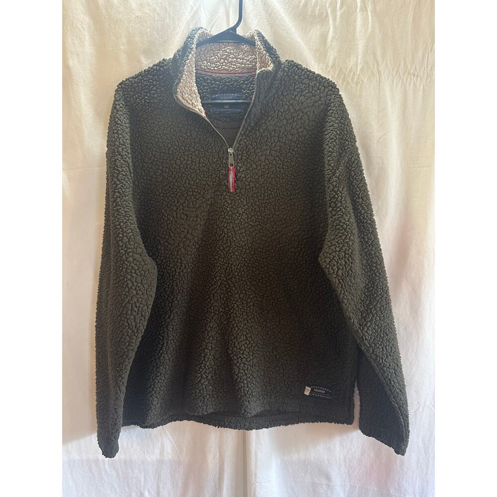 Southern Marsh Sherpa Quarter Zip Pullover – Size L (Oversized Fit)